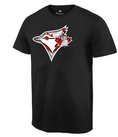 Toronto Blue Jays Black Banner Wave Men's T Shirt